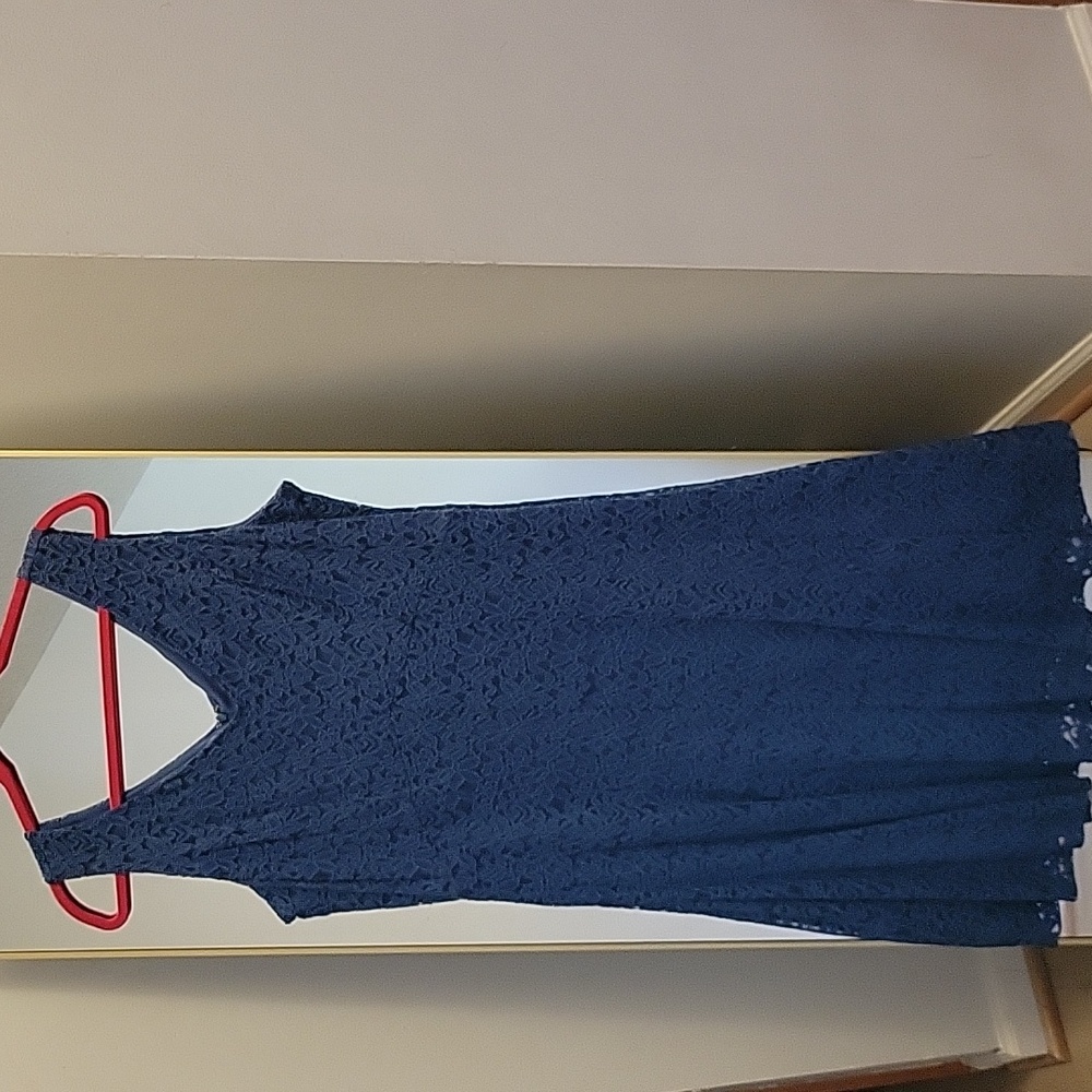 Jessica London Timeless Blue Lace Dress Empire & Princess Seams. Size 16